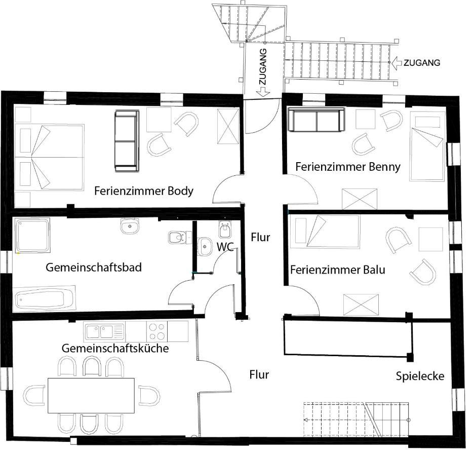 Pferdehof Am Burgsberg, Ferienzimmer, Monteurzimmer Seifhennersdorf Eksteriør bilde
